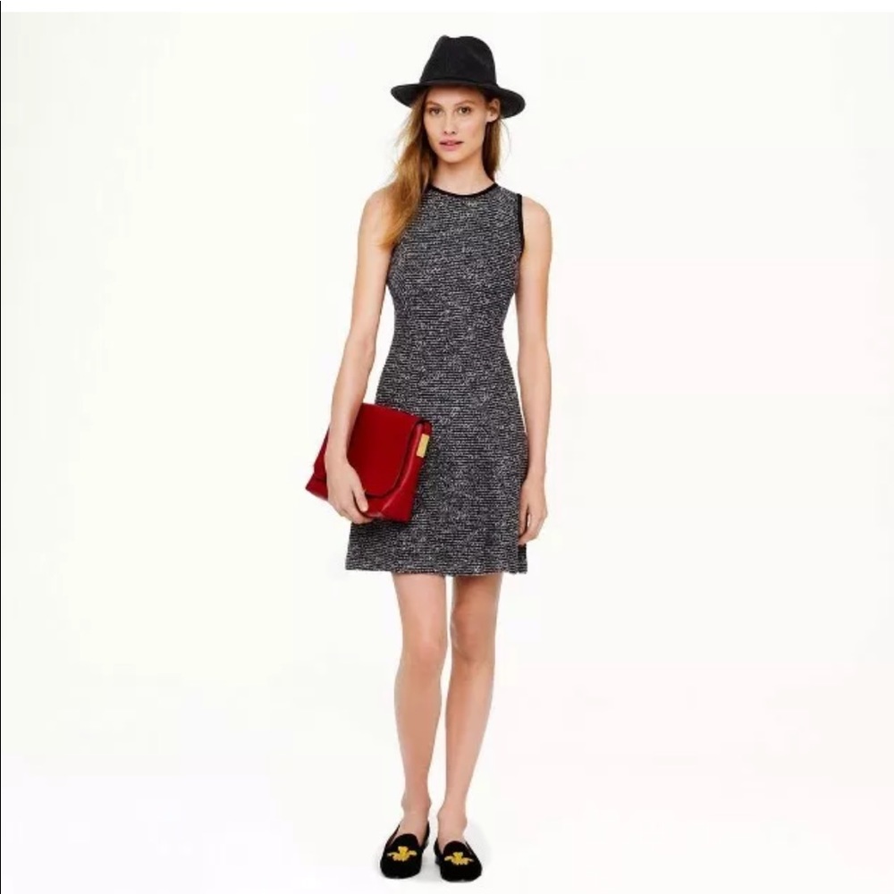 J. Crew Women Textured tweed fit Flare Dress
